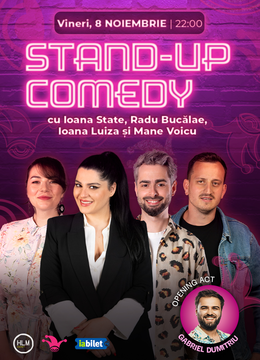 The Fool: Stand-up comedy cu Radu Bucalae, Ioana State, Mane Voicu și Ioana Luiza