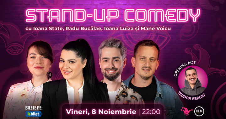 The Fool: Stand-up comedy cu Radu Bucalae, Ioana State, Mane Voicu și Ioana Luiza