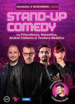 The Fool: Stand-up comedy cu Natanticu, Andrei Ciobanu, Frînculescu și Teodora Nedelcu