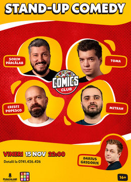 Stand-up cu Cristi, Toma, Sorin și Mitran la ComicsClub!