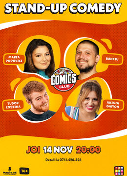 Stand-up cu Maria, Banciu, Anisia și Costina la ComicsClub!