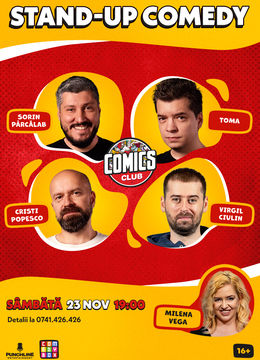 Stand-up cu Cristi, Toma, Sorin și Virgil la ComicsClub!