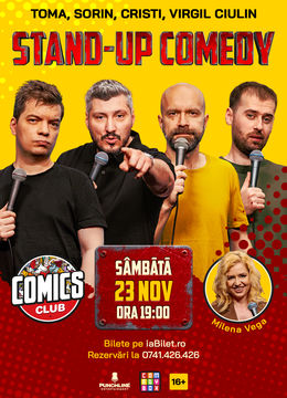 Stand-up cu Cristi, Toma, Sorin și Virgil la ComicsClub!