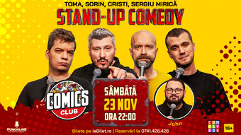 Stand-up cu Cristi, Toma, Sorin și Mirică la ComicsClub!