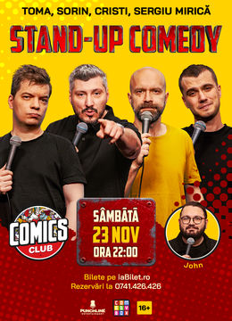 Stand-up cu Cristi, Toma, Sorin și Mirică la ComicsClub!