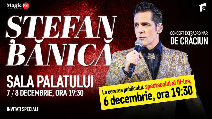 Concert extraordinar de Crăciun "Ștefan Bănică" - 6 decembrie