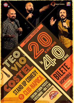 Cluj-Napoca: Teo, Vio și Costel - 20 de ani de comedie în 40 de orașe | Stand Up Comedy Show 2 | ORA 21:00