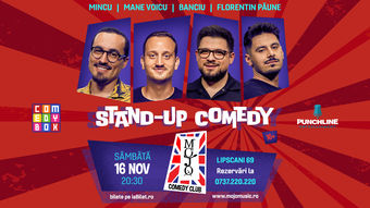 Mojo: Stand-up Comedy cu Mincu, Mane, Banciu și Păune