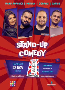 Mojo: Stand-up Comedy cu Maria Popovici, Mitran, Ciobanu și Darius Grigorie