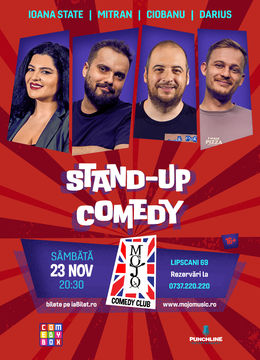 Mojo: Stand-up Comedy cu Maria Popovici, Mitran, Ciobanu și Darius Grigorie