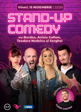 The Fool: Stand-up comedy cu Bordea, Anisia, Teodora Nedelcu și Serghei