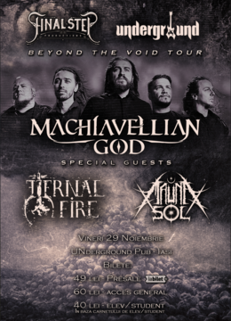 Iasi: Concert Machiavellian God / Eternal Fire / Mauna Sol