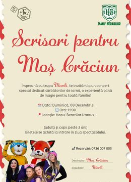 Concert Scrisori pentru Moș Crăciun