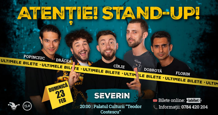 Severin: Stand-up comedy cu Drăcea, Cîrje, Florin, Dobrotă și Popinciuc