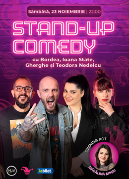 The Fool: Stand-up comedy cu Bordea, Ioana State, Gabriel Gherghe și Teodora Nedelcu