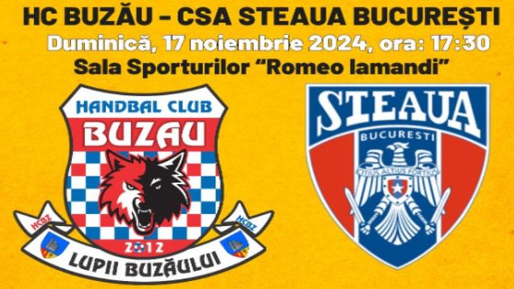 Buzau: HC Buzau vs. CSA Steau Bucuresti