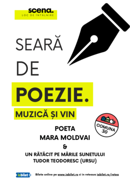 Timișoara: Seară de poezie la SCENA – invitată Mara Moldvai