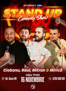 Stand up Comedy cu Andrei Ciobanu, Raul Gheba, Mitran & Mirică la Club 99