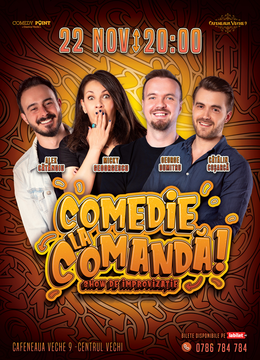 COMEDY POINT:  ImproShow cu Alex Cătănoiu, Micky Georgescu, George Dumitru și Cătălin Coșarcă