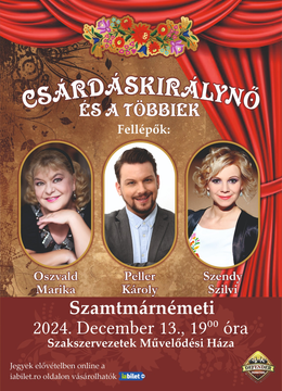 Satu Mare: Operett Gálaest a Budapesti Operesszínház előadóival, Seara de Opereta de la Opera din Budapesta.