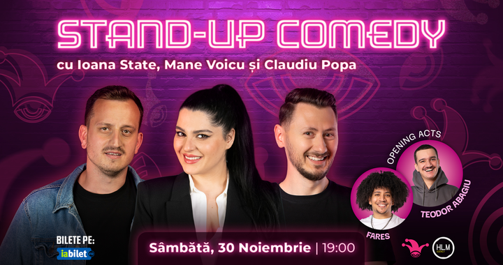 The Fool:  Stand-up comedy cu Ioana State, Mane Voicu și Claudiu Popa