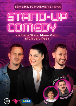 The Fool:  Stand-up comedy cu Ioana State, Mane Voicu și Claudiu Popa