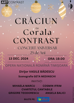 Timisoara: Concert de Crăciun - Corala Contrast