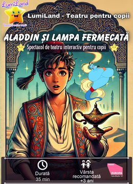 Aladdin și lampa fermecată – Spectacol de teatru interactiv