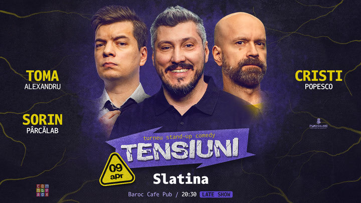 Slatina | Stand-up Comedy cu Sorin Pârcălab, Toma și Cristi Popesco