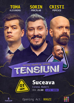 Suceava | Stand-up Comedy cu Sorin Pârcălab, Toma și Cristi Popesco