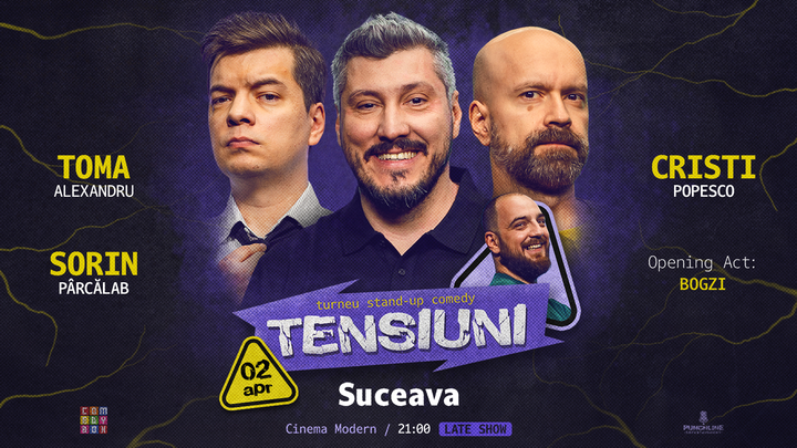 Suceava | Stand-up Comedy cu Sorin Pârcălab, Toma și Cristi Popesco