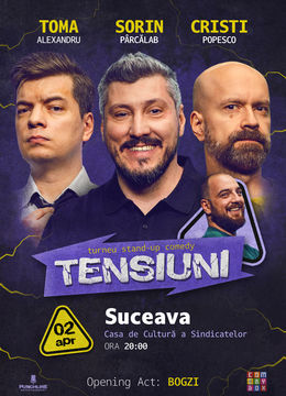 Suceava | Stand-up Comedy cu Sorin Pârcălab, Toma și Cristi Popesco