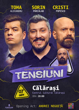 Călărași | Stand-up Comedy cu Sorin Pârcălab, Toma și Cristi Popesco