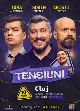 Cluj-Napoca | Stand-up Comedy cu Sorin Pârcălab, Toma și Cristi Popesco