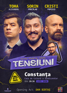 Constanța | Stand-up Comedy cu Sorin Pârcălab, Toma și Cristi Popesco