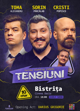 Bistrița | Stand-up Comedy cu Sorin Pârcălab, Toma și Cristi Popesco