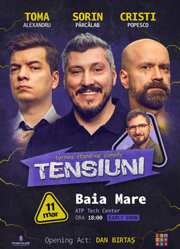 Baia Mare | Stand-up Comedy cu Sorin Pârcălab, Toma și Cristi Popesco