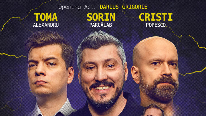 Baia Mare | Stand-up Comedy cu Sorin Pârcălab, Toma și Cristi Popesco