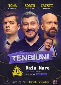 Baia Mare | Stand-up Comedy cu Sorin Pârcălab, Toma și Cristi Popesco