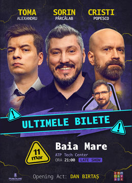 Baia Mare | Stand-up Comedy cu Sorin Pârcălab, Toma și Cristi Popesco