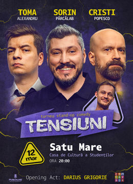 Satu Mare | Stand-up Comedy cu Sorin Pârcălab, Toma și Cristi Popesco