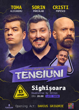 Sighișoara | Stand-up Comedy cu Sorin Pârcălab, Toma și Cristi Popesco