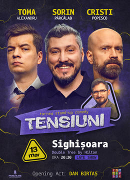 Sighișoara | Stand-up Comedy cu Sorin Pârcălab, Toma și Cristi Popesco