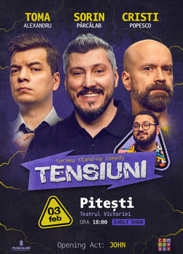 Pitești | Stand-up Comedy cu Sorin Pârcălab, Toma și Cristi Popesco