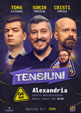 Alexandria | Stand-up Comedy cu Sorin Pârcălab, Toma și Cristi Popesco