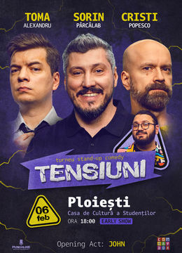 Ploiești | Stand-up Comedy cu Sorin Pârcălab, Toma și Cristi Popesco