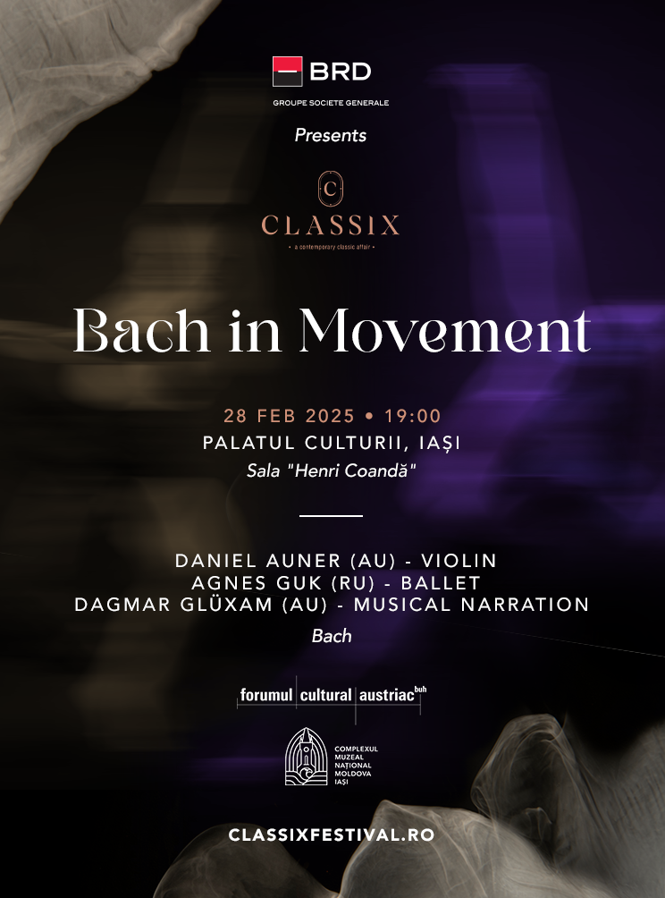 Bilete Bach In Movement Classix Festival 2025 28 feb '25, ora 19