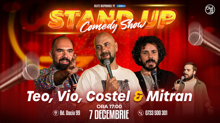 Stand Up Comedy cu Teo, Vio, Costel - Mitran @Club99