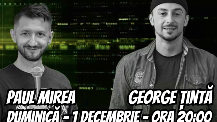 Constanța: Stand-up Comedy 2.0 A.I. Umor cu George Țintă și Paul Mirea