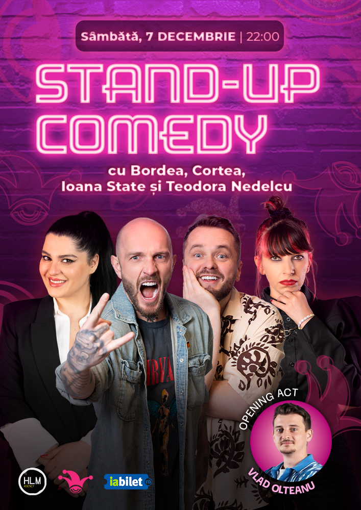 Bilete The Fool: Stand-up Comedy Cu Bordea, Cortea, Ioana State și ...